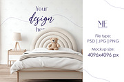 Wallpaper Baby Room Mural Mockup PSD, a Mockup by Mie Mockup Studio (Thumbnail 2 of 7)