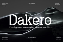 Dakero ||  Modern Mono Sans Serif