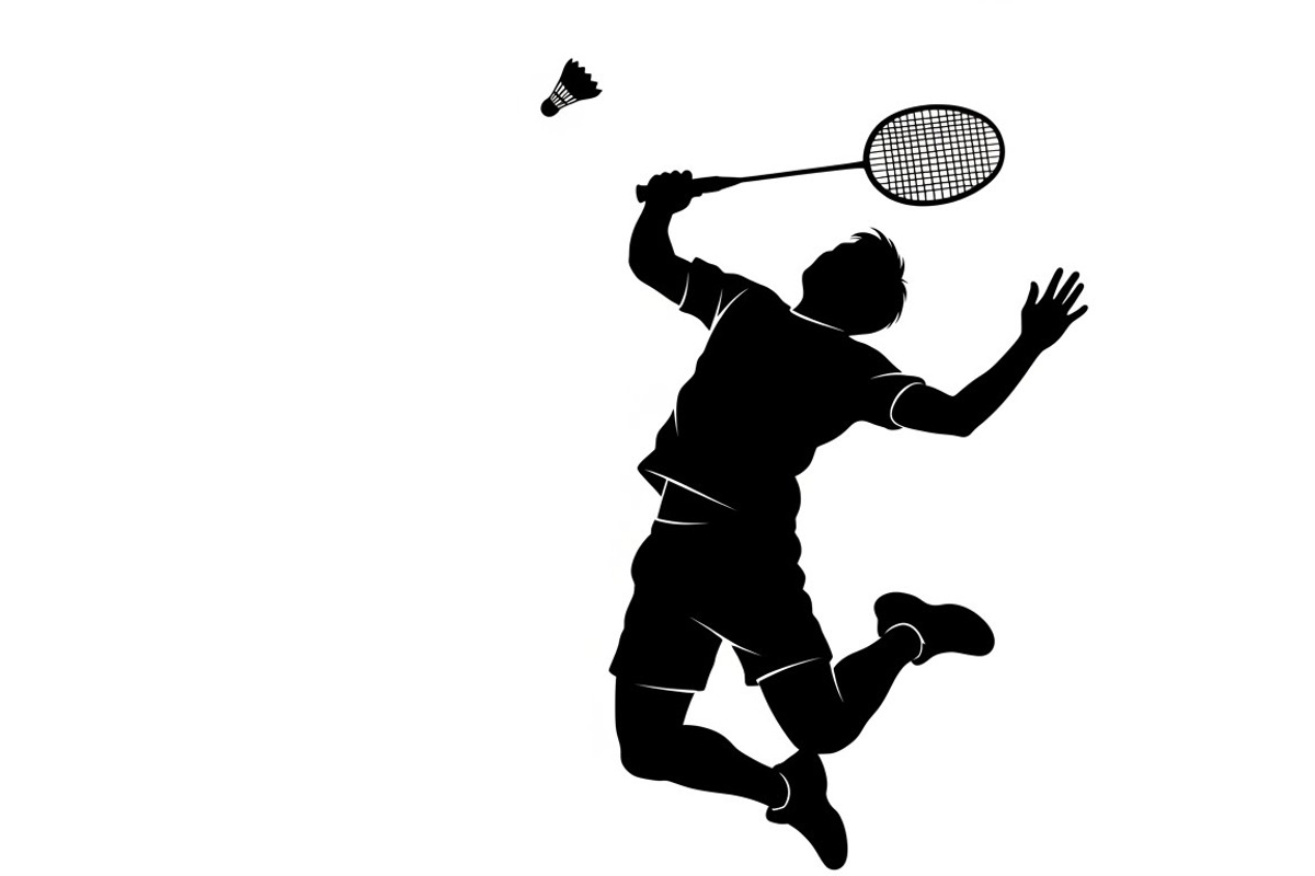 Badminton Smash Silhouettes, an Illustration by Amazin_art (Photo 11 of 31)
