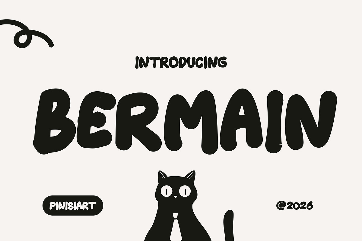 Bermain, a Sans Serif Font by Pinisi ART (Photo 1 of 10)