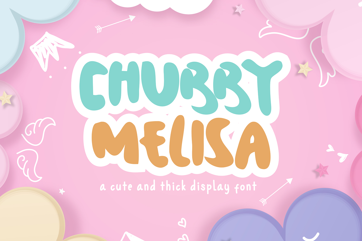 Chubby Melisa, a Handwritten Font by asfgraphics (Photo 1 of 8)