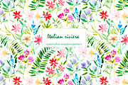 Italian riviera - floral seamless, a Pattern Graphic by Katerina Tova (Thumbnail 1 of 14)