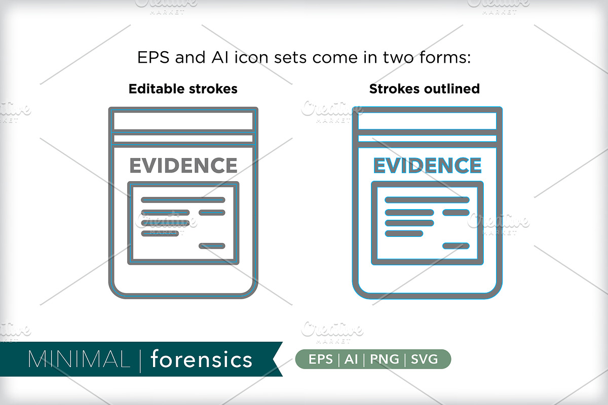 Minimal forensics icons, an Outline Icon by Picture Window (Photo 3 of 5)