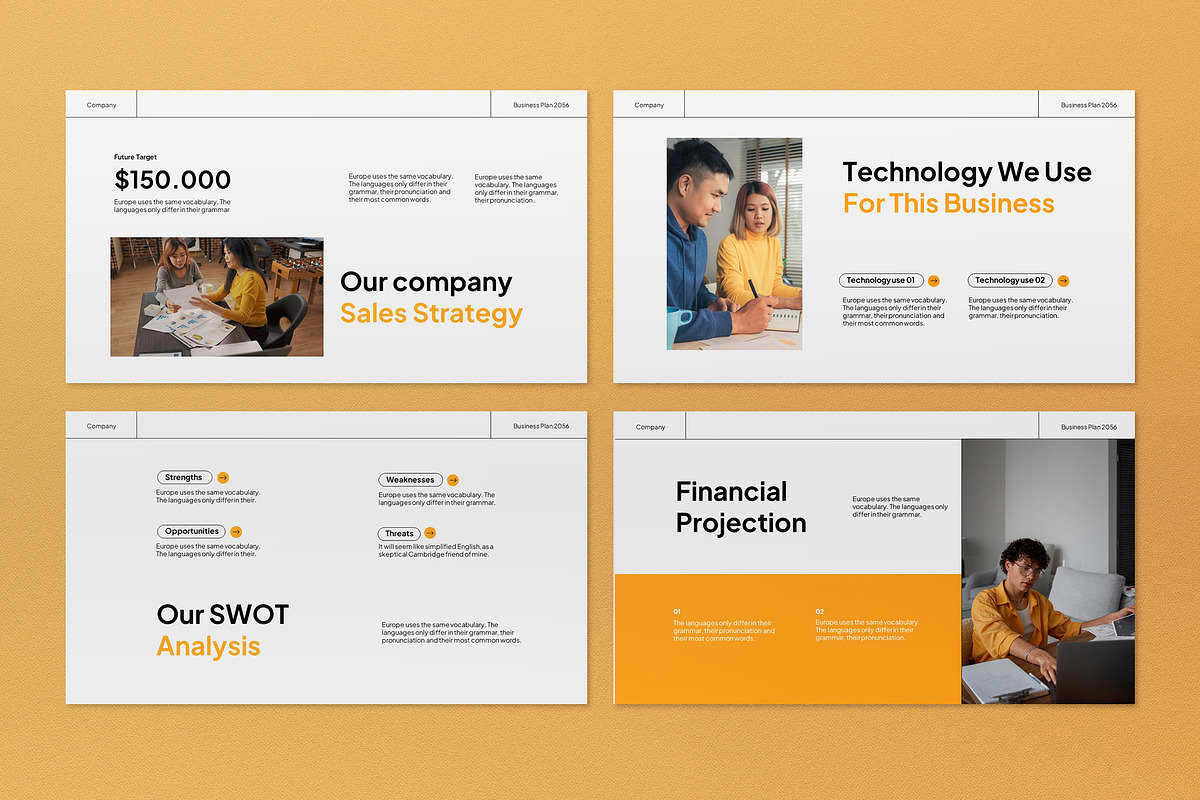 Modern Business Plan Presentation, a Presentation Template by graphicook (Photo 2 of 5)