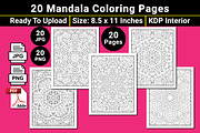 Mandala Coloring Book Pages, a Pattern Graphic by mirajeee (Thumbnail 2 of 4)