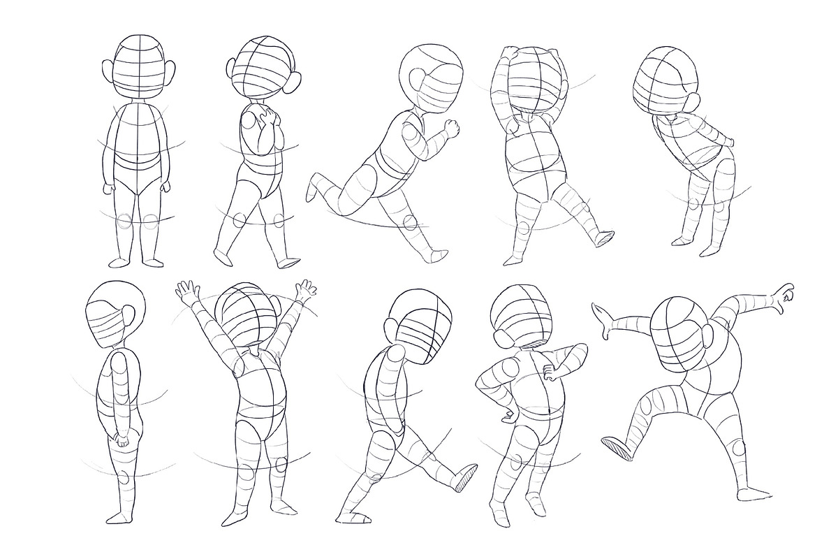 10 Character Kids Stamps Procreate, a Brush Add-On by CCPreset