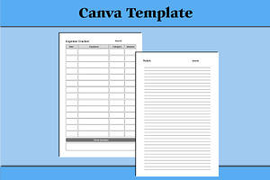 Budget Planner Canva Templates