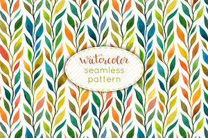 Watercolor seamless pattern
