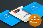 3D Website Display Mockups (iPad), an iPad Mockup by Mattias (Thumbnail 1 of 5)