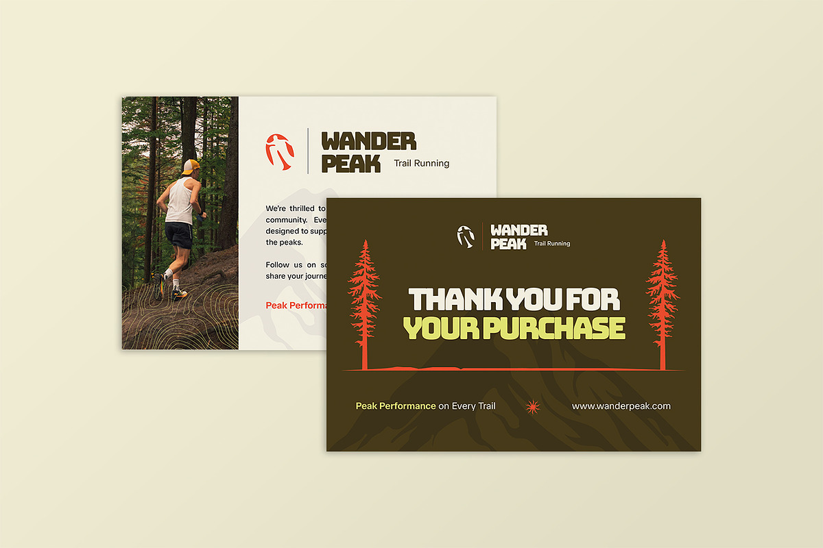 Wanderpeak - Thank You Card