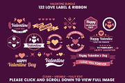 122 LOVE LABEL & RIBBON, a Branding & Logo Template by Toonsteb (Thumbnail 6 of 15)