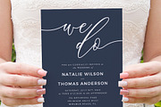 Modern We Do Script Navy Blue, an Invitation Template by Inkpower (Thumbnail 3 of 7)