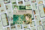HERBAL MEDICINE SOCIAL MEDIA POSTS, a Social Media Template by Daring Digies (Thumbnail 1 of 9)