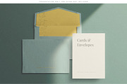 Cards & Envelopes Mockups Scene, a Print Template by Custom Scene (Thumbnail 4 of 19)