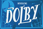 The Dolby Font, a Serif Font by LeoSupply.co (Thumbnail 1 of 5)