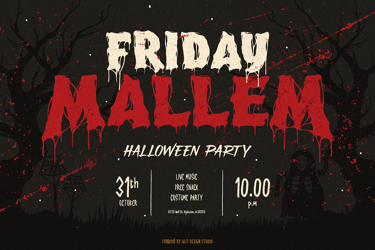 Funroot Typeface, a Script Font by alit design (Photo 6 of 15)