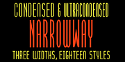 NarrowWay, a Sans Serif Font by Ingrimayne Type (Thumbnail 1 of 11)