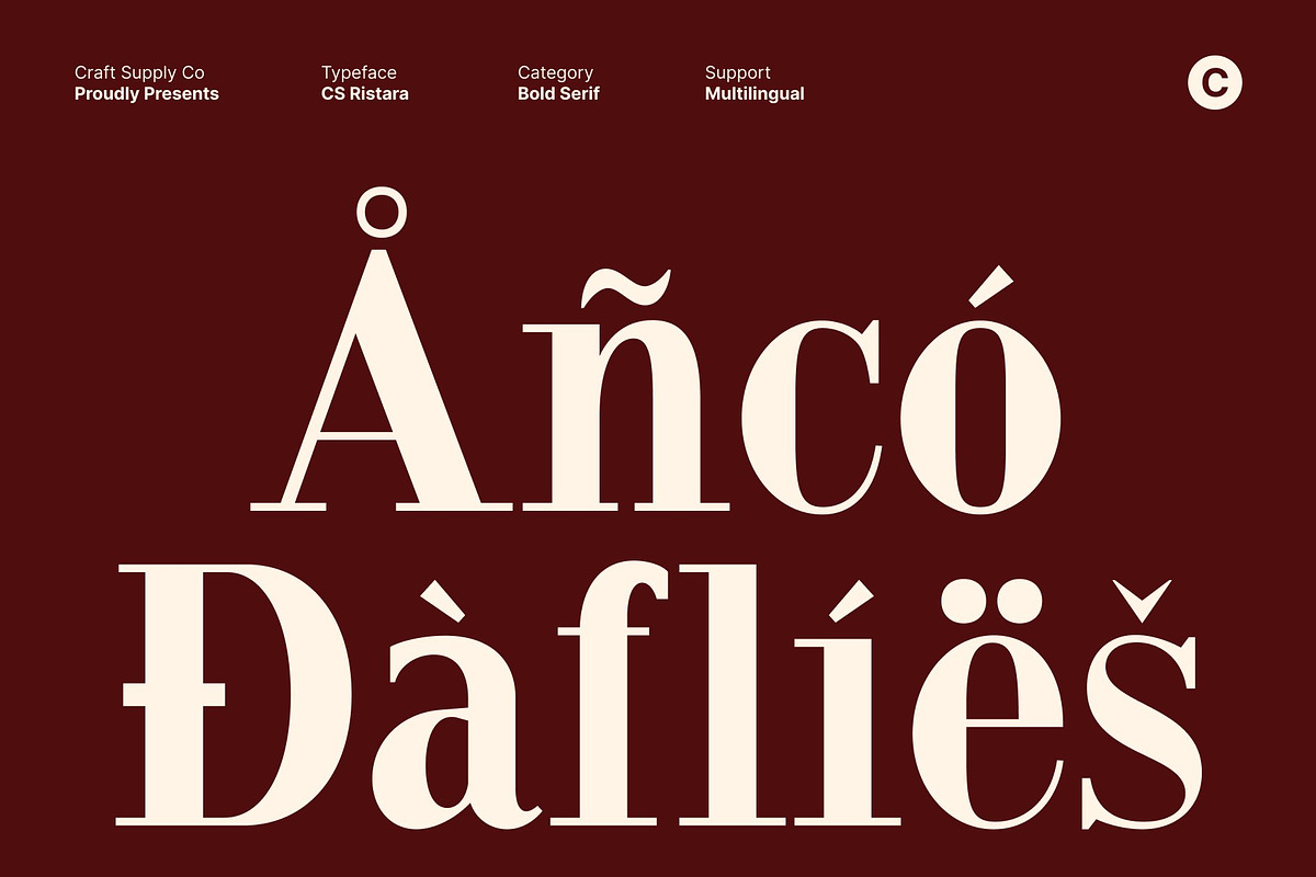 CS Ristara – Classic Serif Font, a Serif Font by Craft Supply Co. (Photo 6 of 8)