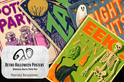 Retro Halloween Posters, a Background Graphic by NiiiNArt (Thumbnail 5 of 9)