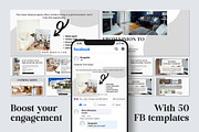 Real Estate Canva Facebook Template, a Social Media Template by Snapybiz (Thumbnail 2 of 10)