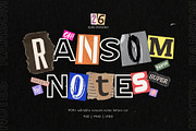 Ransom Note Letters Set, an Object Graphic by DesignerCandies (Thumbnail 12 of 12)