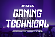 Gaming Technical, a Sans Serif Font by alon kelakon (Thumbnail 1 of 6)