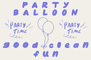 Party Balloon Bubble Font, a Handwritten Font by Eryn Rose Design (Thumbnail 6 of 13)