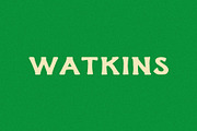 Watkins I A Handmade Display Font, a Serif Font by Taylor Penton (Thumbnail 1 of 4)