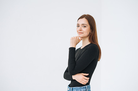 Portrait of young woman, a Person Photo by Galina_Zhigalova