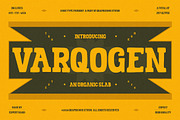 Varqogen, a Slab Serif Font by graphicook (Thumbnail 1 of 10)
