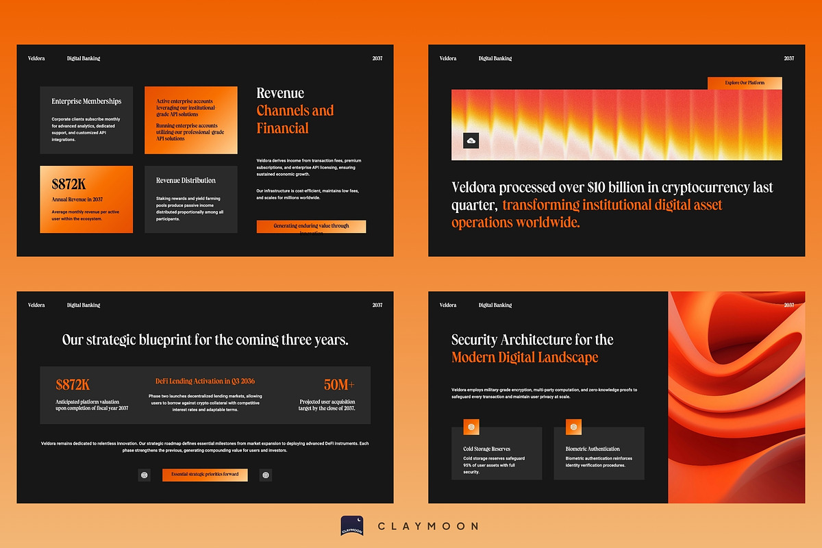 Digital Banking Platform Pitch Deck, a Presentation Template by Claymoon Lab (Photo 5 of 7)