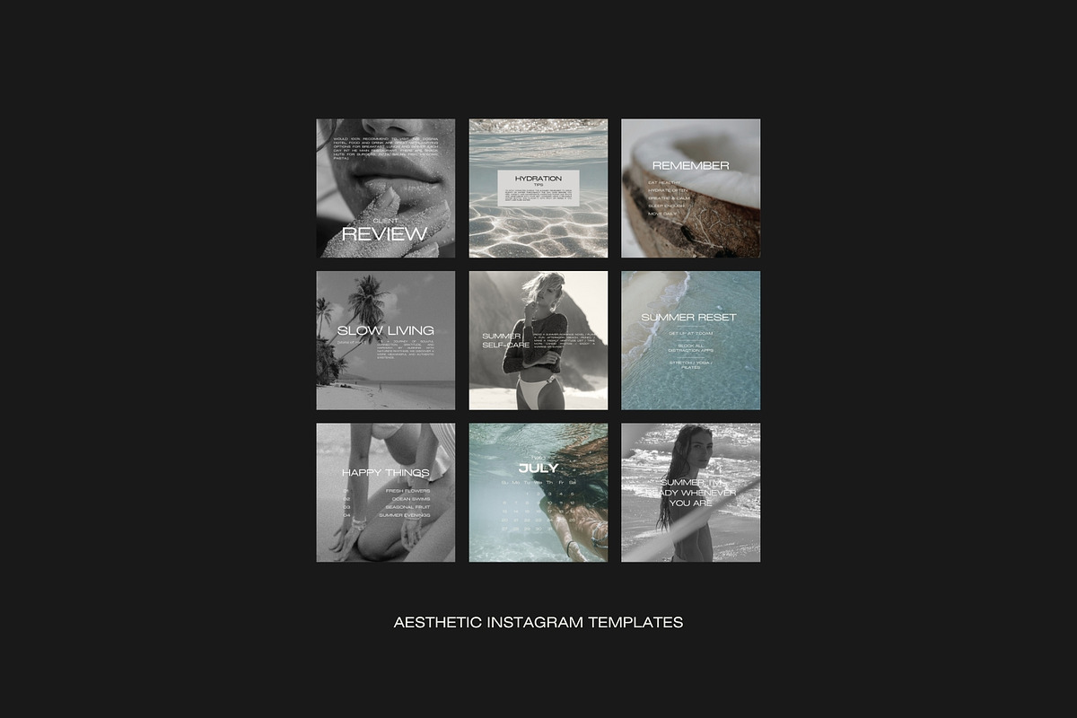 1500 Aesthetic Instagram Templates, a Social Media Template by Instprofi | Studio Estimo (Photo 17 of 60)