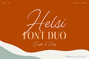 Helsi - Font Duo Script & Serif, a Serif Font by Adam Fathony (Thumbnail 1 of 14)