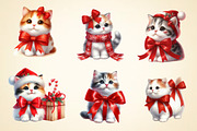 Christmas Cute Cats Sublimation, an Illustration by DreamArtGraphic (Thumbnail 3 of 5)