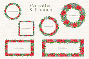 Christmas Watercolor Clipart Set, a Seasonal Illustration by AnitaPol (Thumbnail 6 of 15)