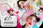 Painted Passion: Artsy Love Paper, a Background Graphic by NiiiNArt (Thumbnail 5 of 8)