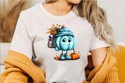Whimsical Fall Pumpkin Clipart, a Seasonal Illustration by SVGArt (Thumbnail 3 of 5)