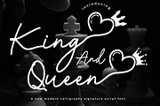 King and Queen, a Script Font by cocodesign (Thumbnail 1 of 9)