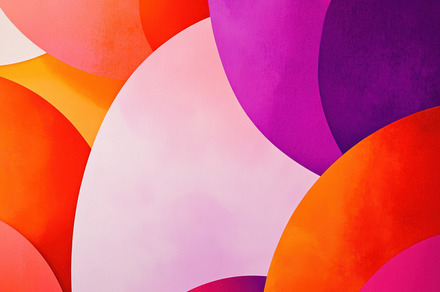 Colorful abstract design with curves