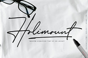 Holimount - Modern Signature, a Script Font by Ridha-38.lineart (Thumbnail 1 of 11)