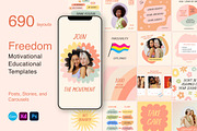 Freedom | Social Media Kit, a Social Media Template by Sparrow & Snow (Thumbnail 1 of 22)
