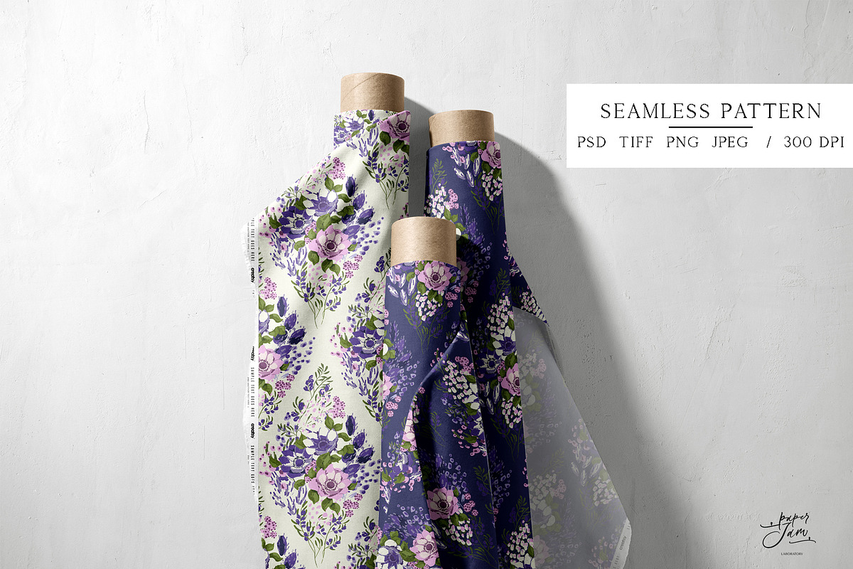 Diamond floral patterns