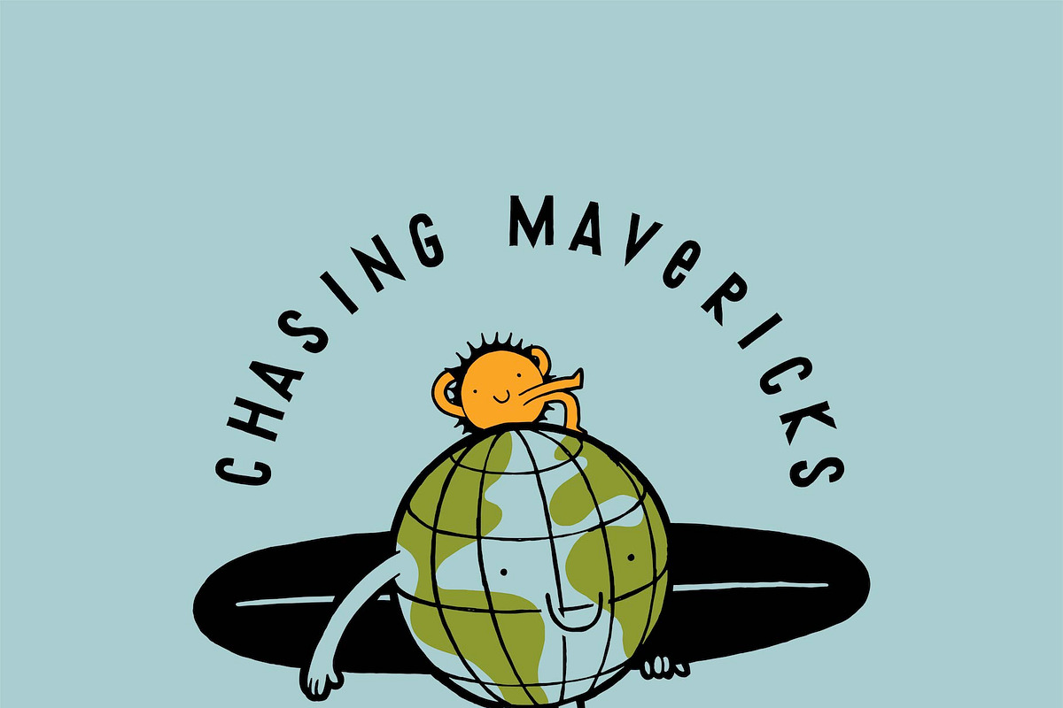 Planet Earth Surfing, an Illustration by hand draw (Photo 6 of 6)