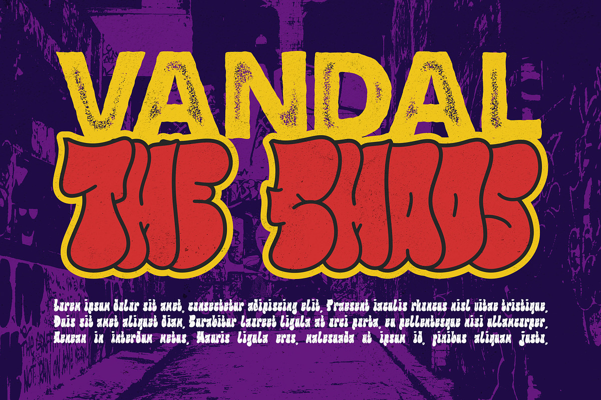 Fiuzz - Bold Bubble Graffiti Font, a Handwritten Font by Youthlabs Studio (Photo 4 of 14)