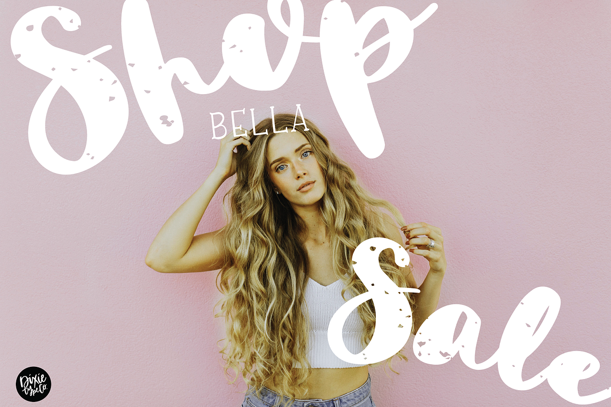 LILY a Bold Distressed Font preview 3