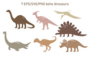 Boho dinosaurs pattern, a Pattern Graphic by SleptArt (Thumbnail 2 of 10)