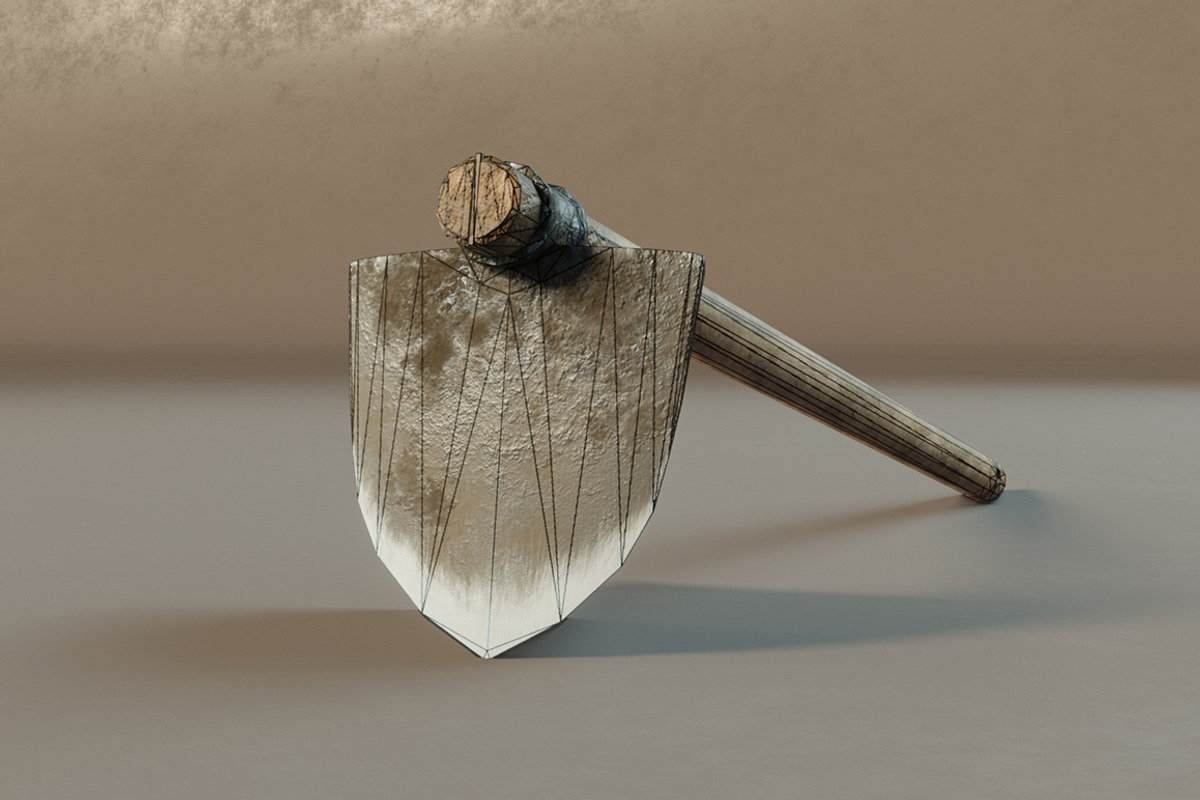 Hoe used, an Object 3D Model by mockupzz (Photo 6 of 7)