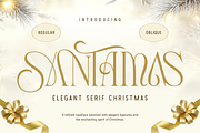 Santamas - Elegant Serif Christmas, a Serif Font by Burntilldead (Thumbnail 1 of 11)