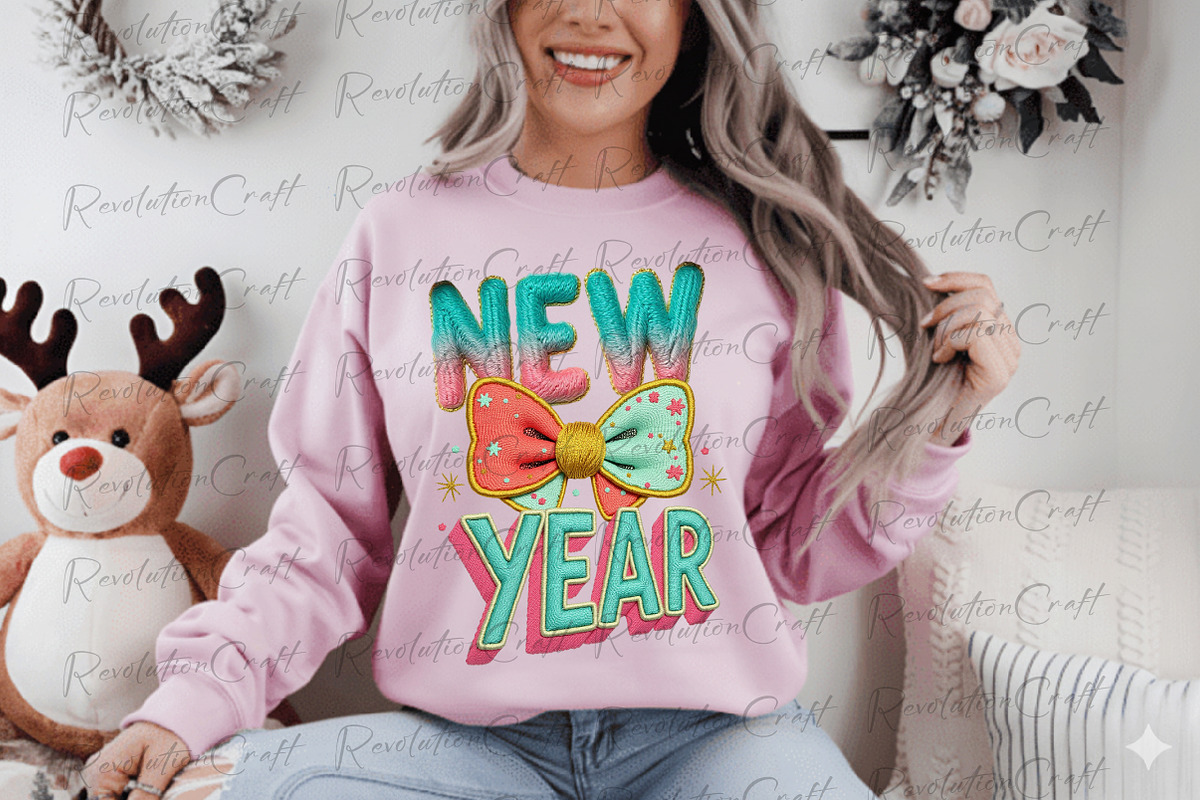 New Year Yarn Crochet PNG, an Illustration by OK Design (Photo 4 of 4)