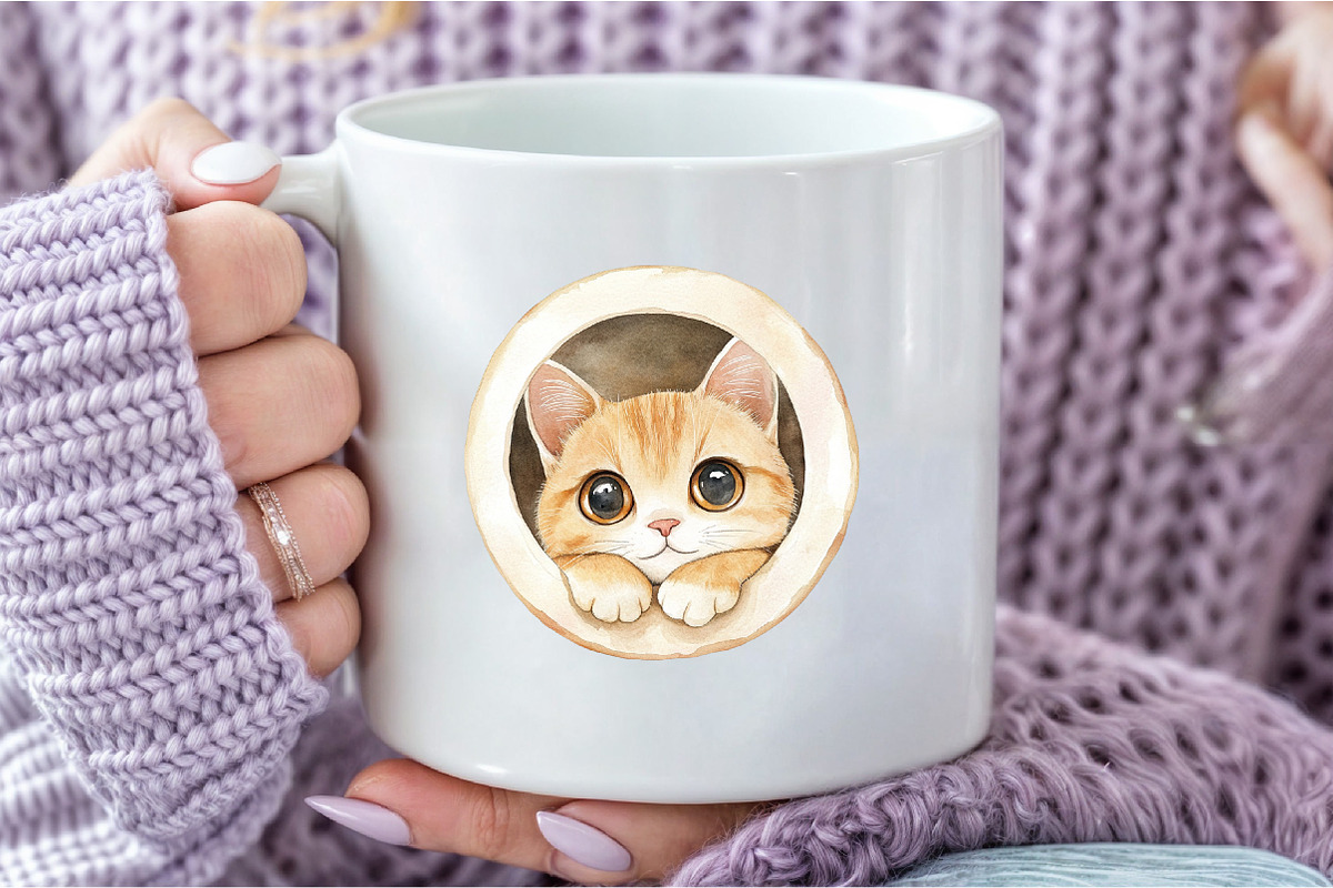 Funny Animals in Hole Clipart, an Illustration by DreamCafeArt (Photo 6 of 6)